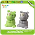 SOODODO 3D Collectible Grau Nashorn geformt Radiergummi